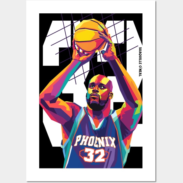 shaquille oneal Wall Art by cool pop art house